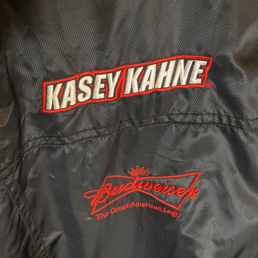 Chase Authentics Kasey Kahne NASCAR windbreaker jacket  large black red white - Picture 2 of 9